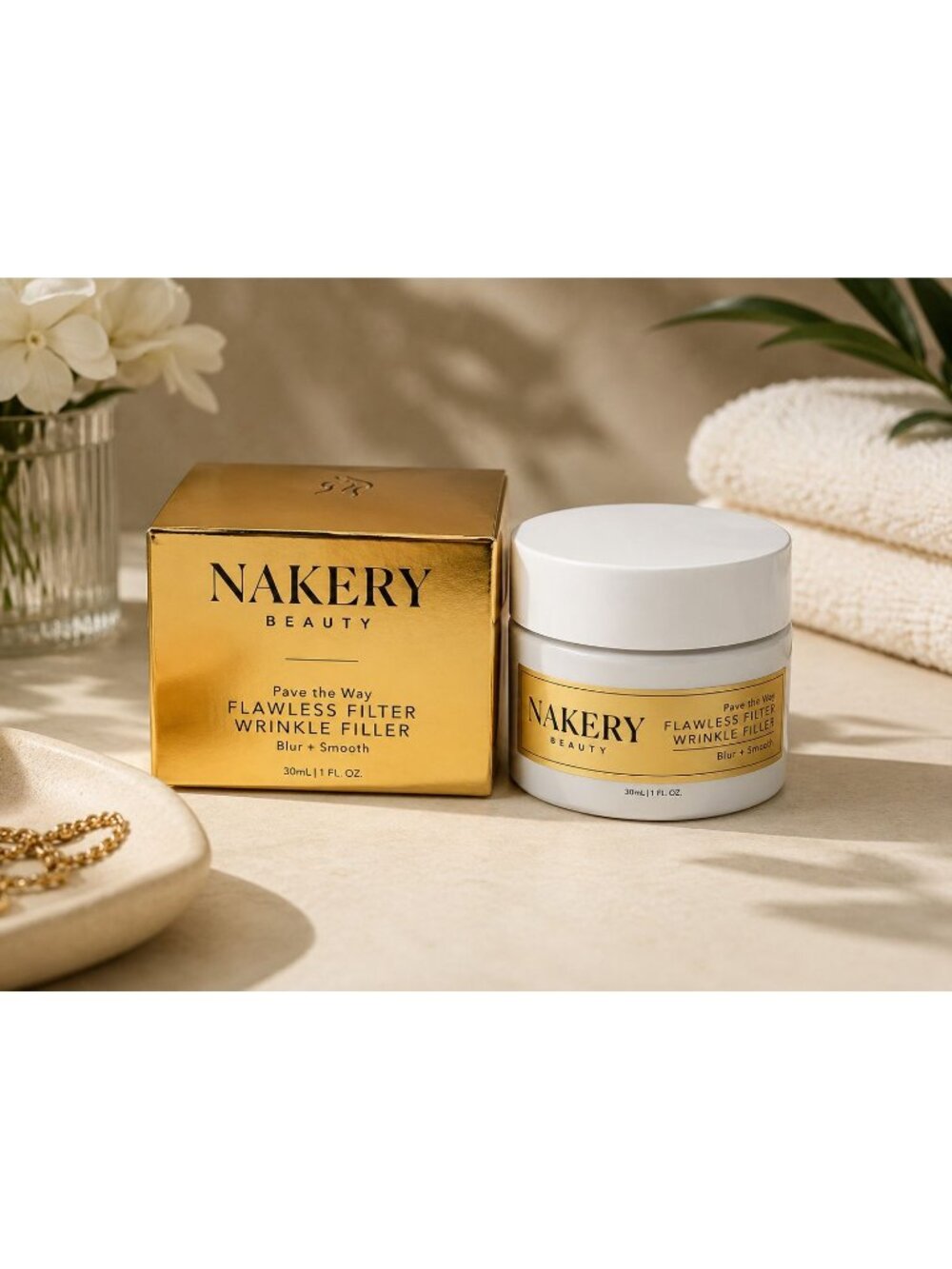 Nakery Beauty Flawless Filter Wrinkle Filler Blur Smooth 1 oz NIB Skincare Face
